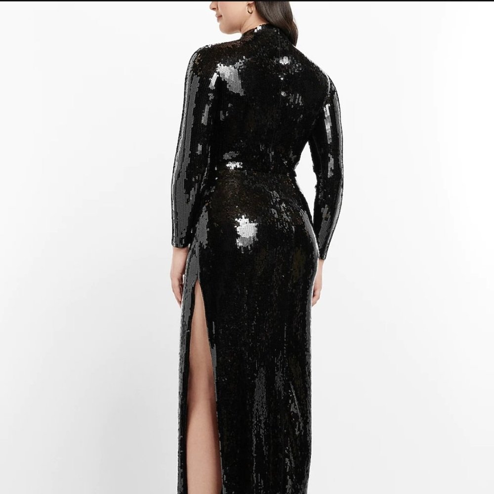 NEW WITH TAGS EXPRESS HIGH NECK SEQUIN DRESS
